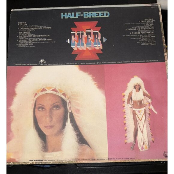 Cher Half-Breed Vinyl LP 1973 First Press - MCA Records MCA - Picture 6 of 8